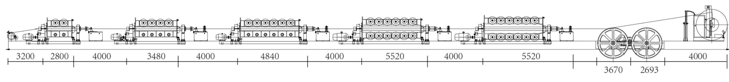 نقشه جانمایی ماشین استرندینگ فریم سخت ماشین استرندینگ فریم سخت | ماشین سیم و کابل